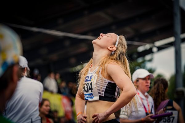 Lotte Margarethe Claus (StG Team Sachsen-Anhalt) am 29.05.2022 waehrend der Deutschen Meisterschaften Langstaffel im Otto-Schott-Sportzentrum in Mainz